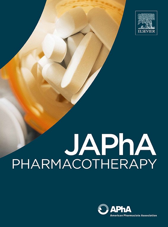 JAPhA Pharmacotherapy cover image
